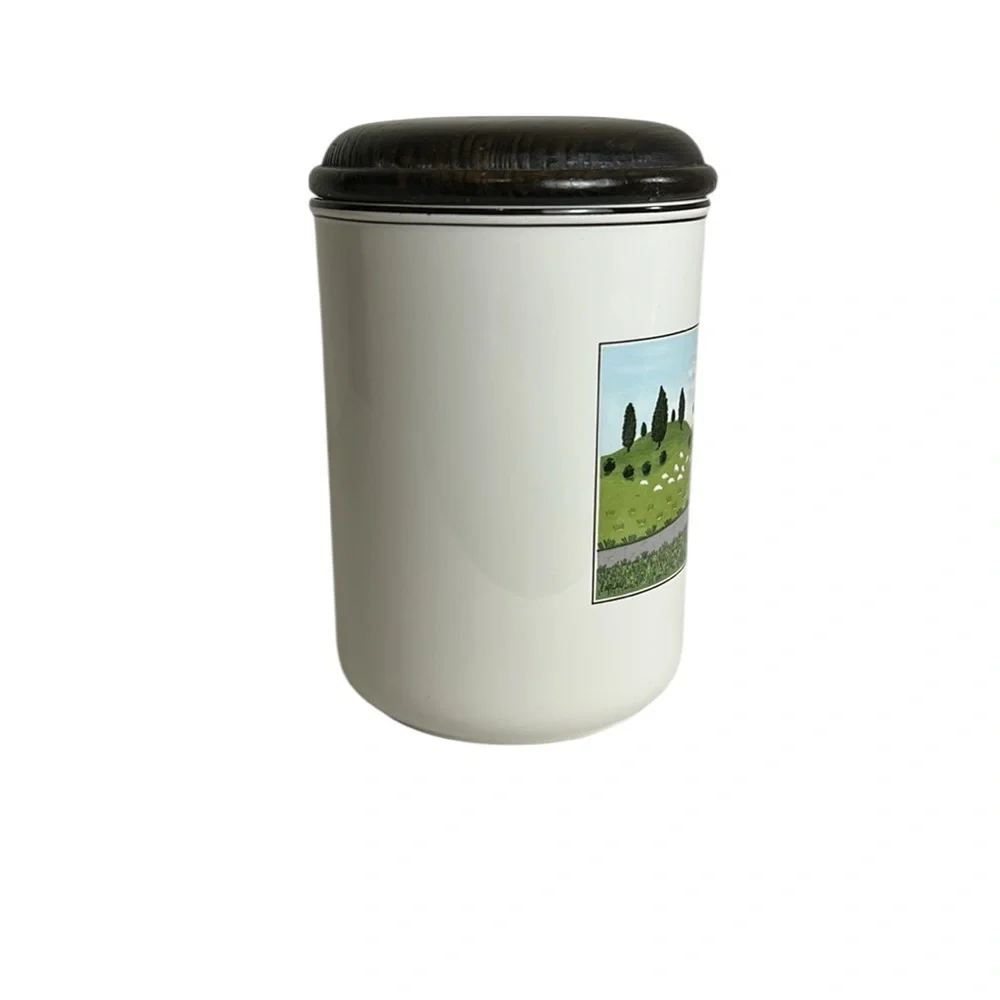 VTG Villeroy & Boch Naïf Porcelain Friends On Path Folk Art Canister